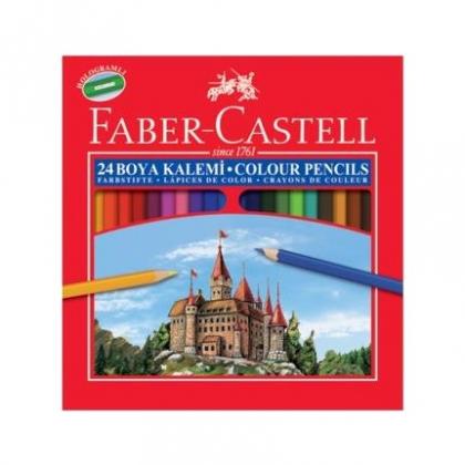 Faber Castell 24'lü Kuru Boya Kalemi